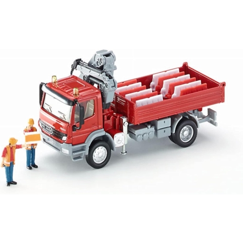 Ciężarówka Mercedes Atego z dźwigiem model metalowy SIKU S3534